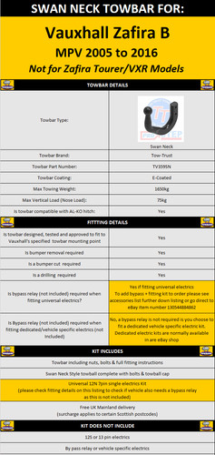 Towbar swan neck for - neck,