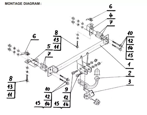 Swan neck tow bar - neck,