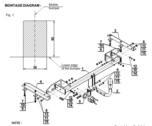 Swan neck tow bar - swan,